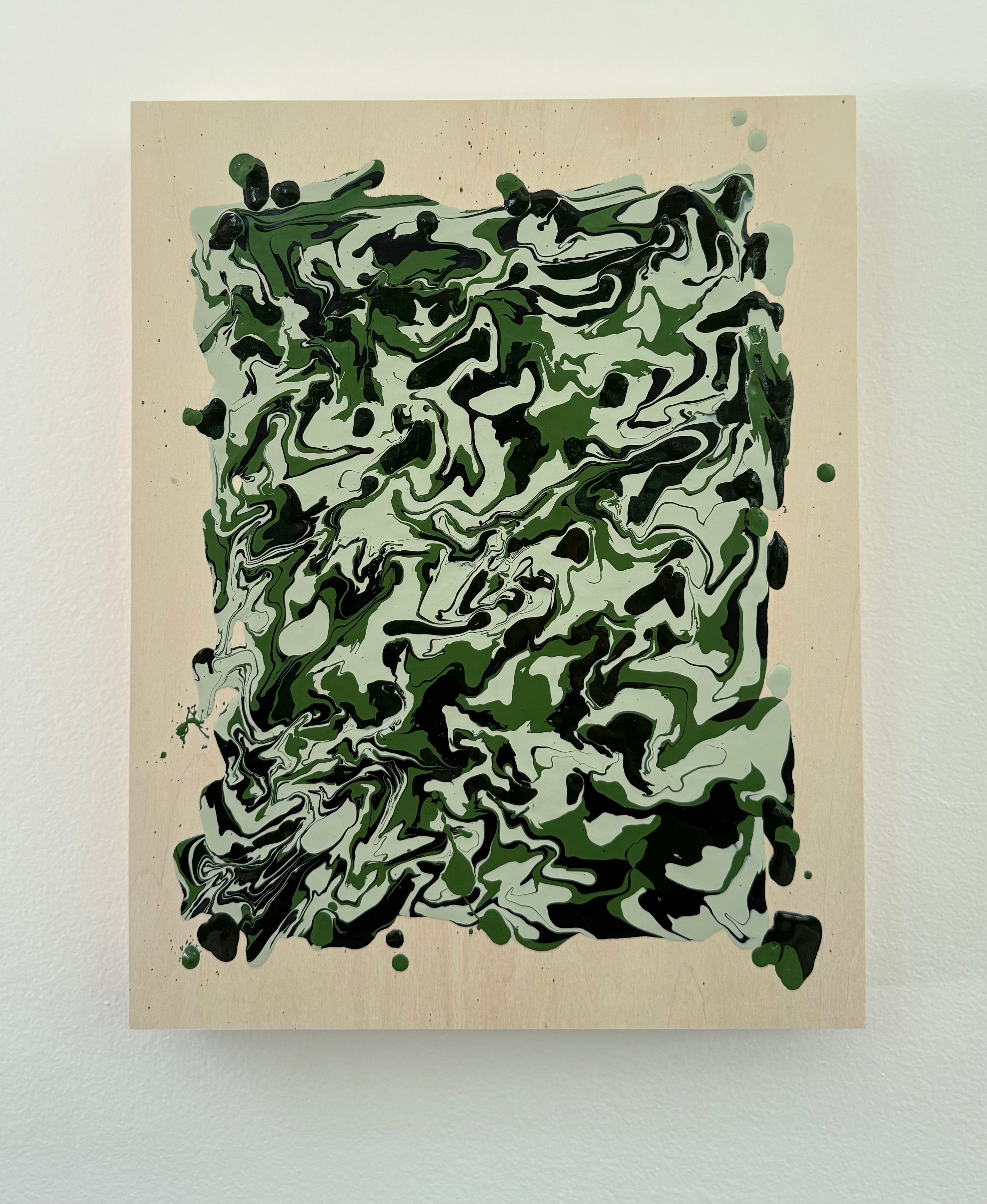 9x12" Mixed Media Abstract on Basswood