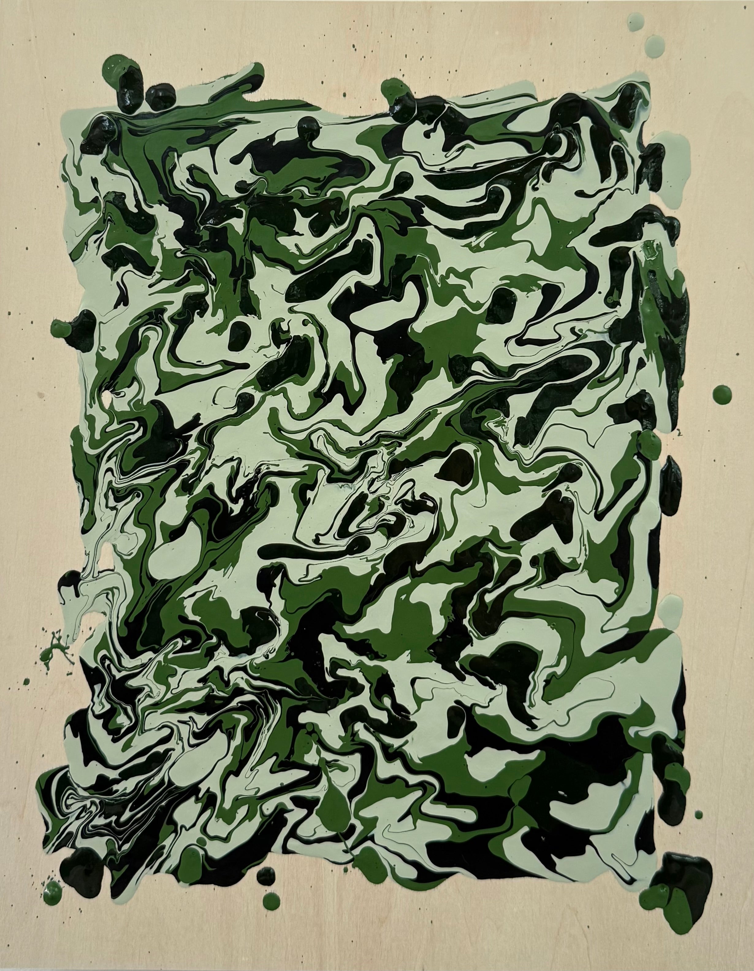 9x12" Mixed Media Abstract on Basswood