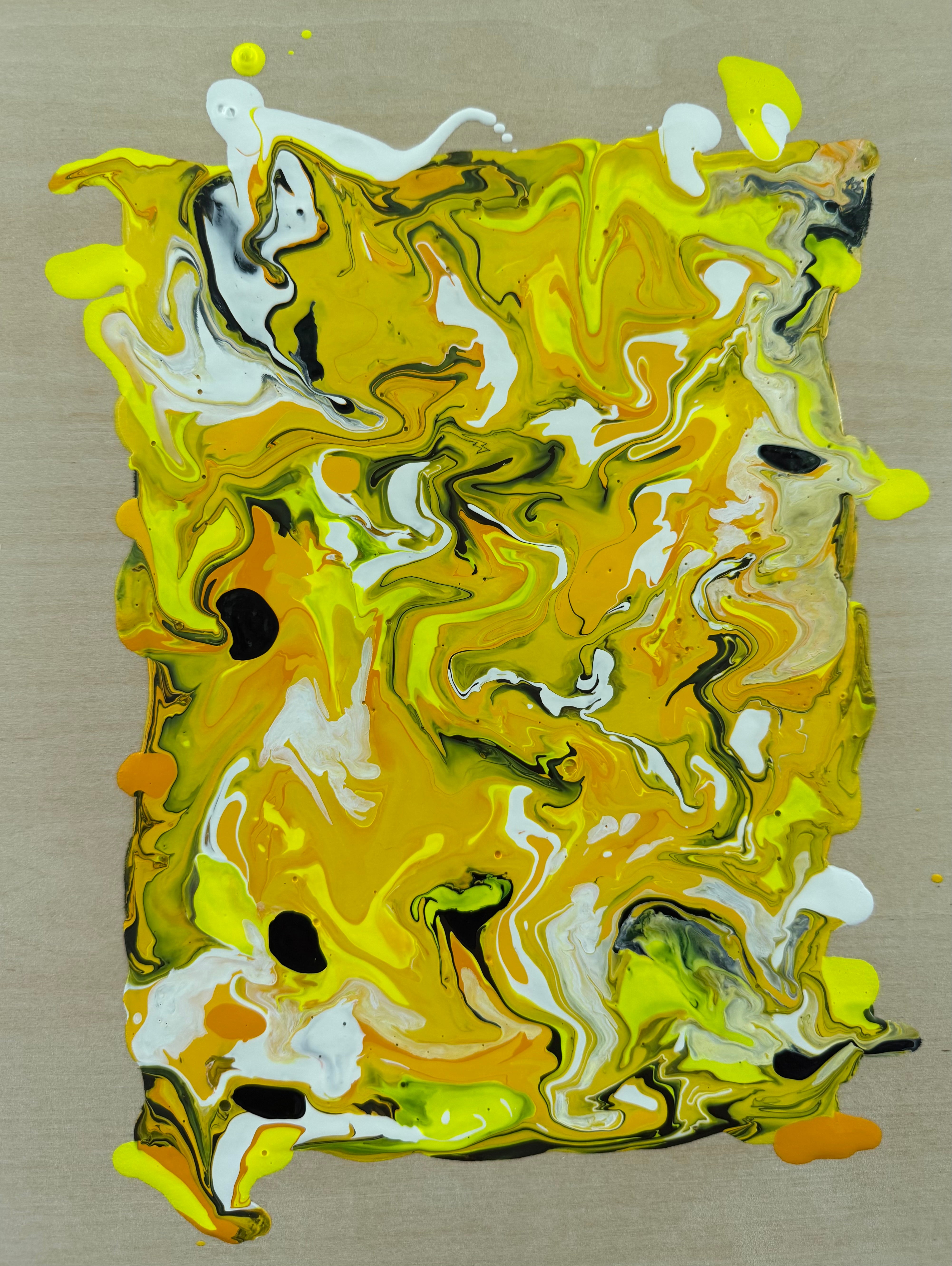 8x10" Mixed Media Abstract on Basswood