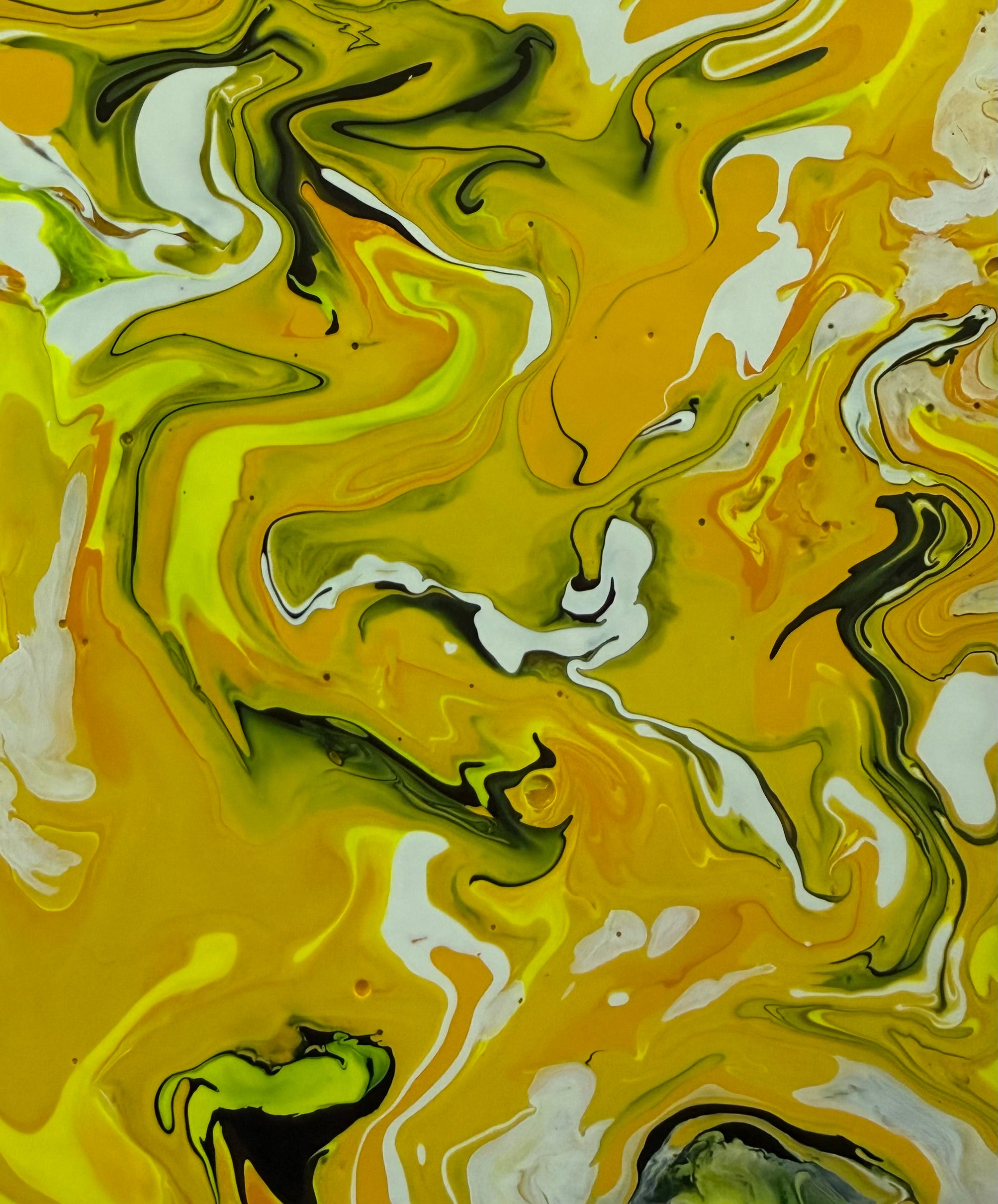 8x10" Mixed Media Abstract on Basswood
